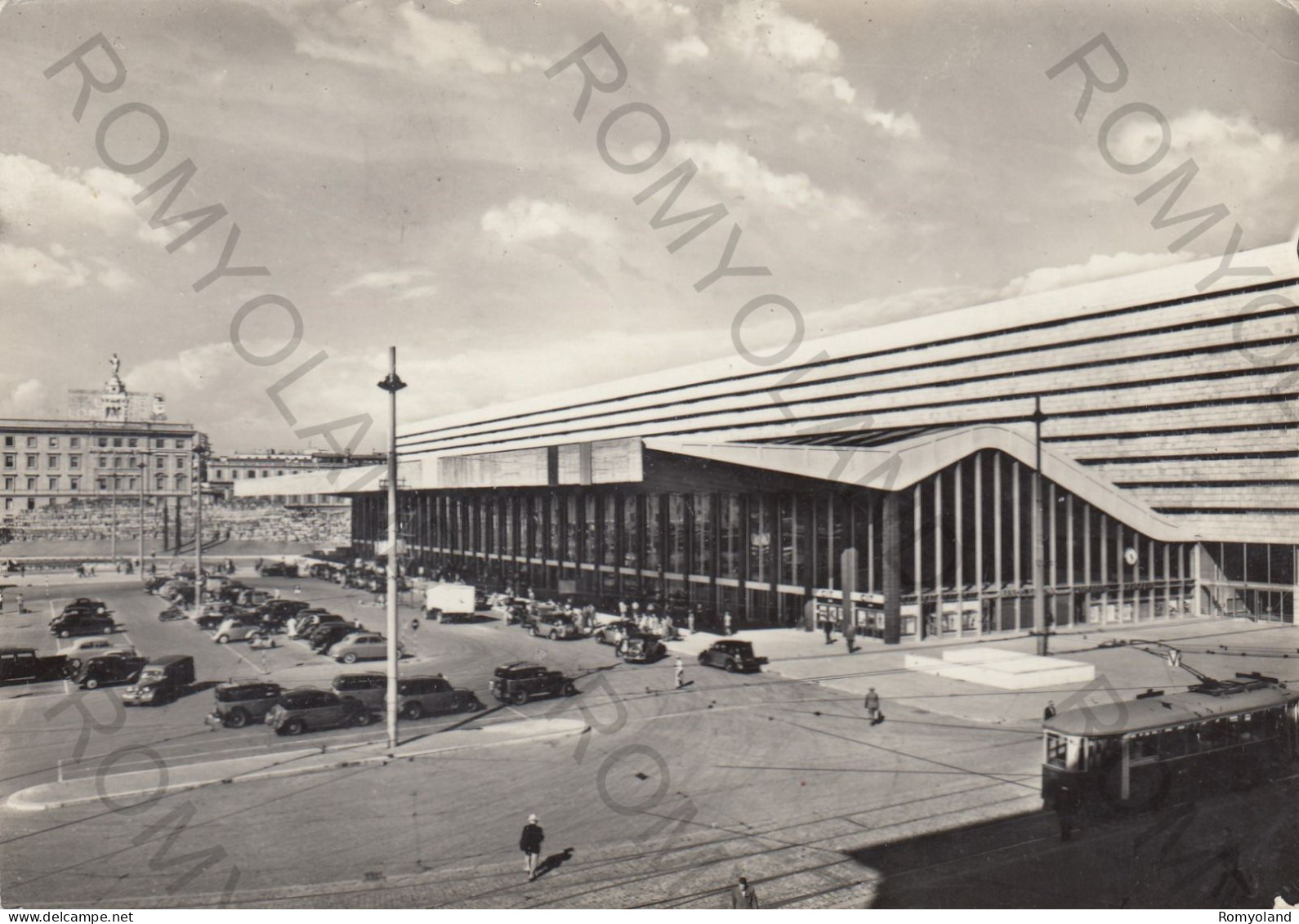 CARTOLINA  ROMA,LAZIO-STAZIONE TERMINI-STORIA,MEMORIA,CULTURA,RELIGIONE,CRISTIANESIMO,BELLA ITALIA,VIAGGIATA 1964 - Stazione Termini