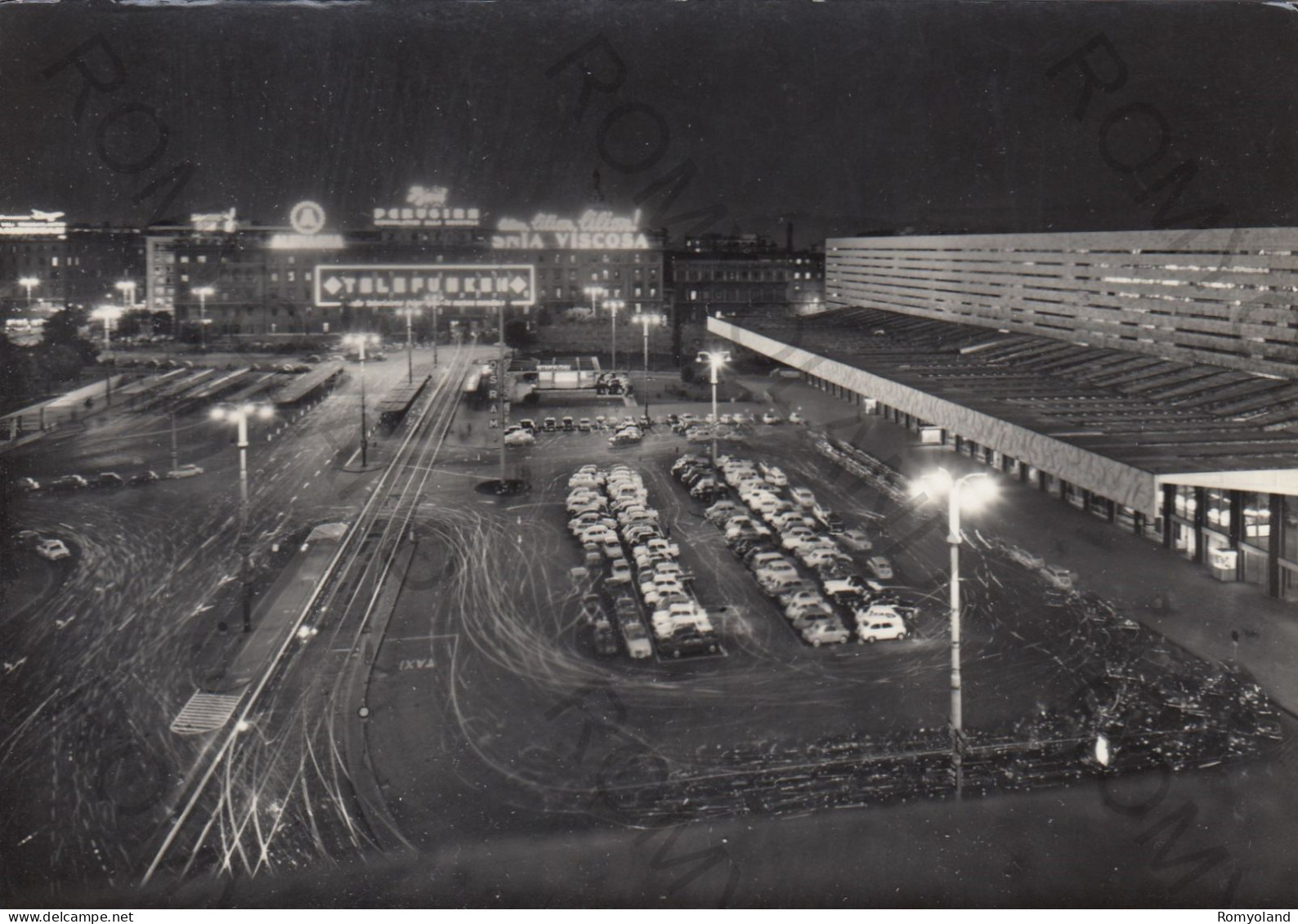 CARTOLINA  ROMA,LAZIO-STAZIONE TERMINI-STORIA,MEMORIA,CULTURA,RELIGIONE,CRISTIANESIMO,BELLA ITALIA,NON VIAGGIATA - Stazione Termini