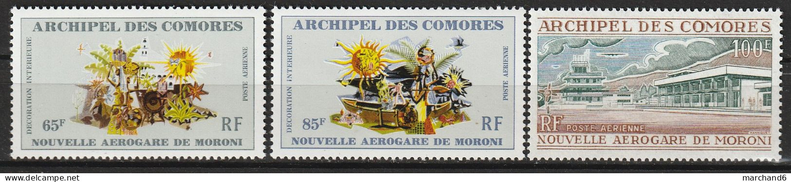 Comores Nouvelle Aérogare De Maroni Poste Aérienne N°39/41 **neuf - Luftpost