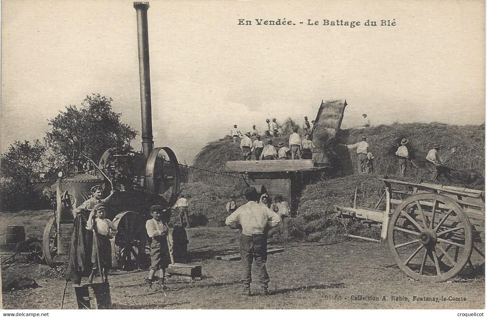 Saint Hilaire Des Loges - Scène De Battage à La Caillerie - Saint Hilaire Des Loges