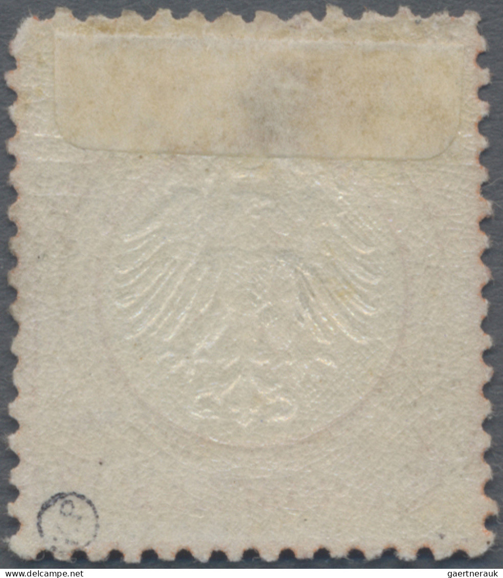 Deutsches Reich - Brustschild: 1872, Kleiner Schild ½ Gr Rötlichorange, Ungebrau - Ungebraucht