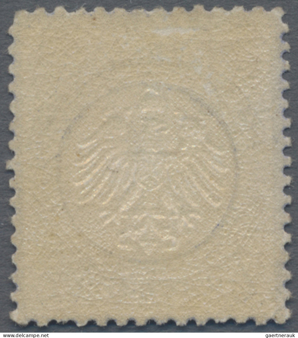 Deutsches Reich - Brustschild: 1872, 7 Kreuzer Kleiner Schild, Dunkelgraublau, U - Unused Stamps