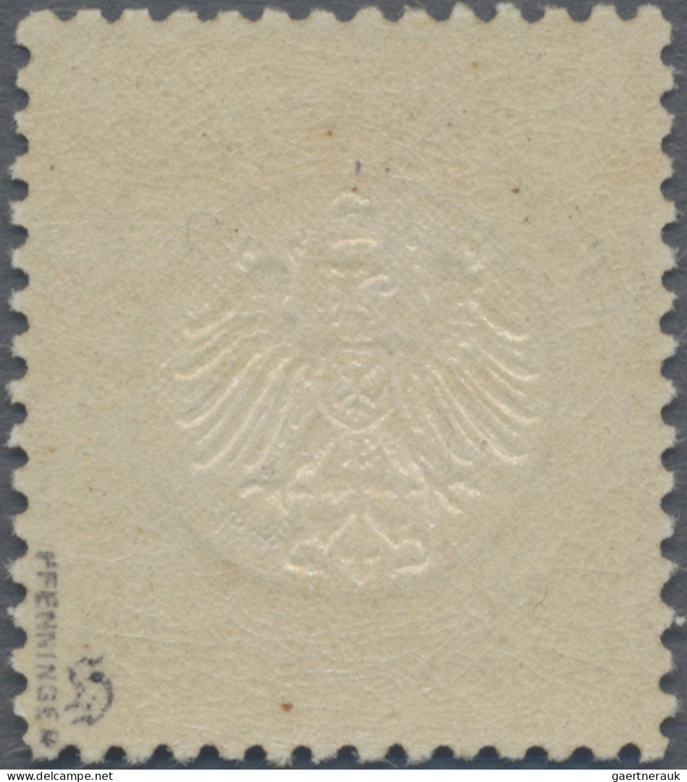 Deutsches Reich - Brustschild: 1872, Kleiner Schild 18 Kr Ockerbraun, POSTFRISCH - Neufs