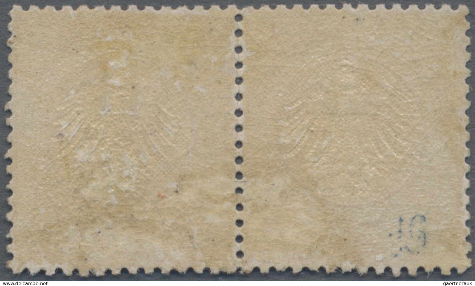 Deutsches Reich - Brustschild: 1872, 1/2 Gr Orange, Kleiner Schild Im Waagerecht - Unused Stamps