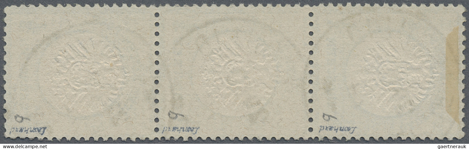 Deutsches Reich - Brustschild: 1872 'Großer Schild' 1/3 Gr. Dunkelgrün Im Senkre - Used Stamps