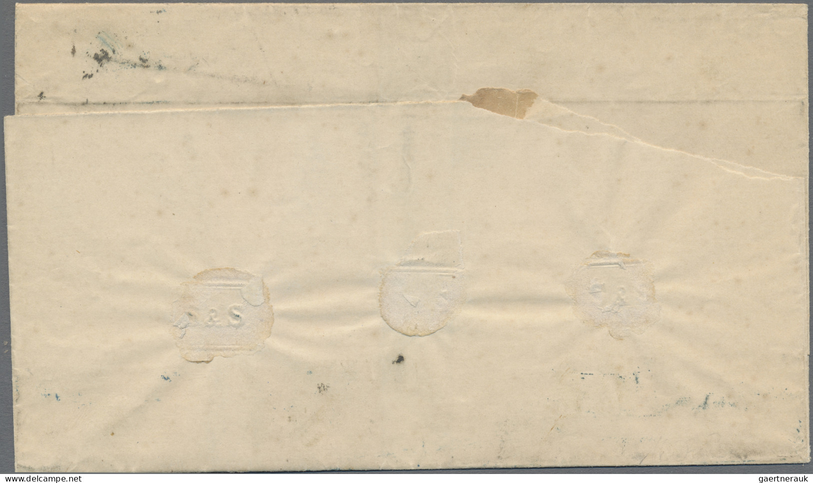 Deutsches Reich - Pfennige: 1875, 20 Pfge. Ultramarin, Vier Werte Als Portogerec - Cartas & Documentos