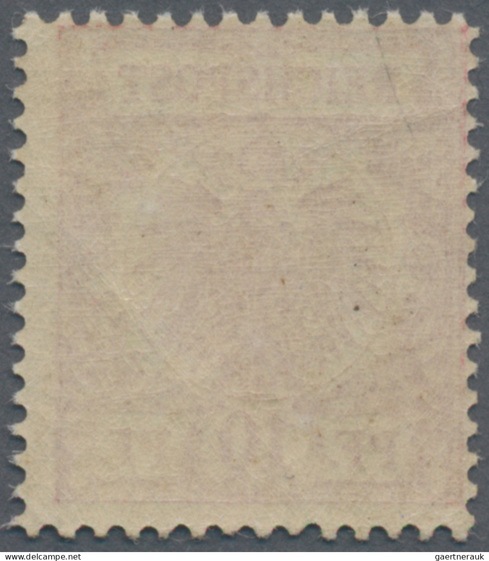 Deutsches Reich - Krone / Adler: 1889, Krone/Adler 10 Pf Frühauflage Rosarot (UV - Ungebraucht