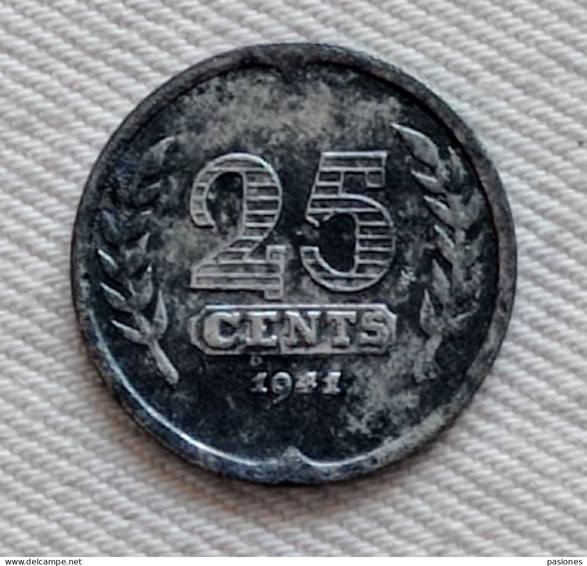 Paesi Bassi 25 Cent. 1941 - 25 Cent