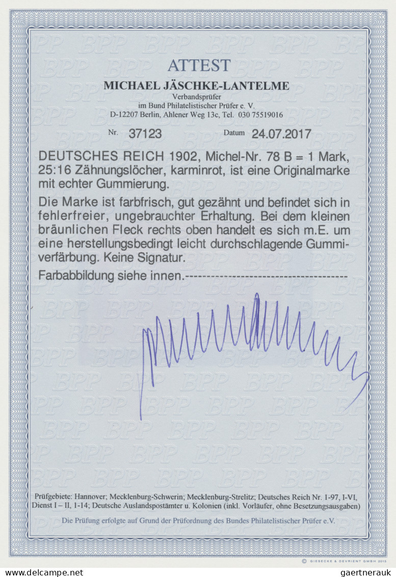 Deutsches Reich - Germania: 1902, Freimarken Repräsentative Darstellungen, 1 - 5 - Nuevos