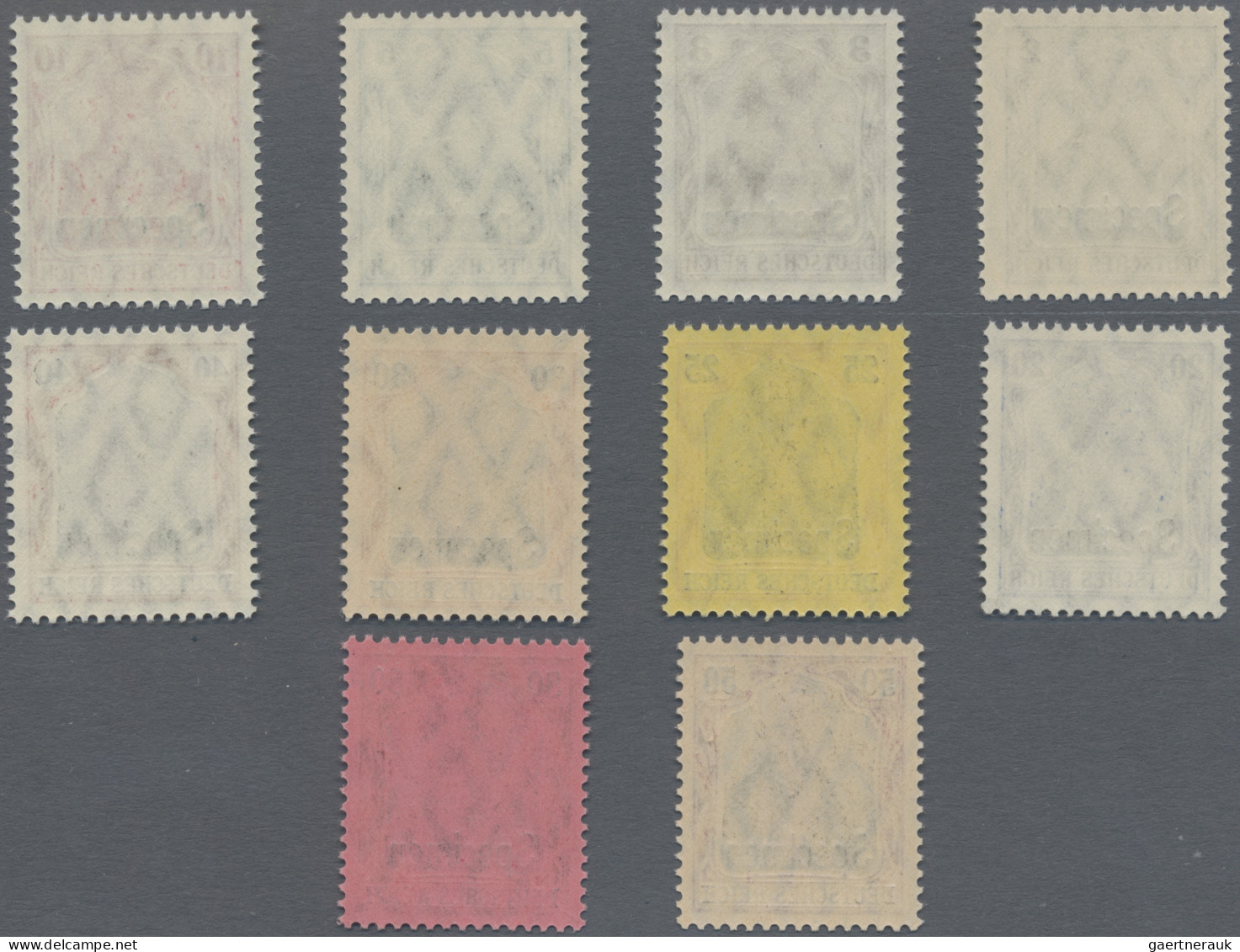 Deutsches Reich - Germania: 1909, Kompletter Satz Von 10 Farbfrischen Werten Im - Unused Stamps