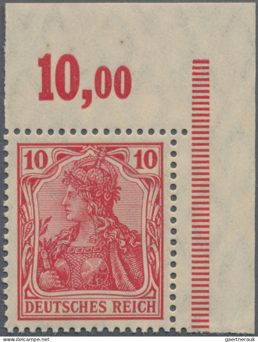Deutsches Reich - Germania: 1905, Germania-Friedensdruck, 10 Pf In Der Guten D-F - Unused Stamps