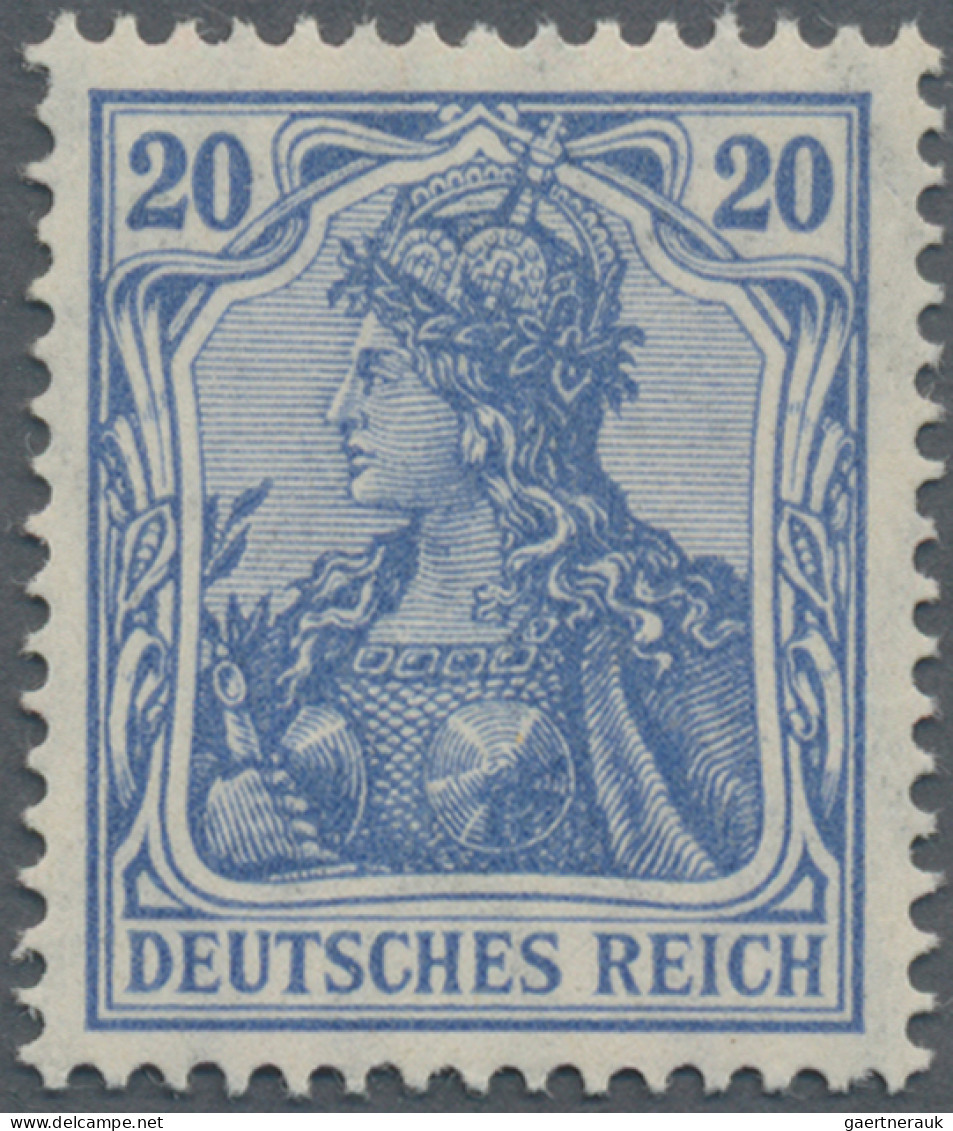 Deutsches Reich - Germania: 1905, 20 Pf Mittelviolettultramarin Im Friedensdruck - Nuevos