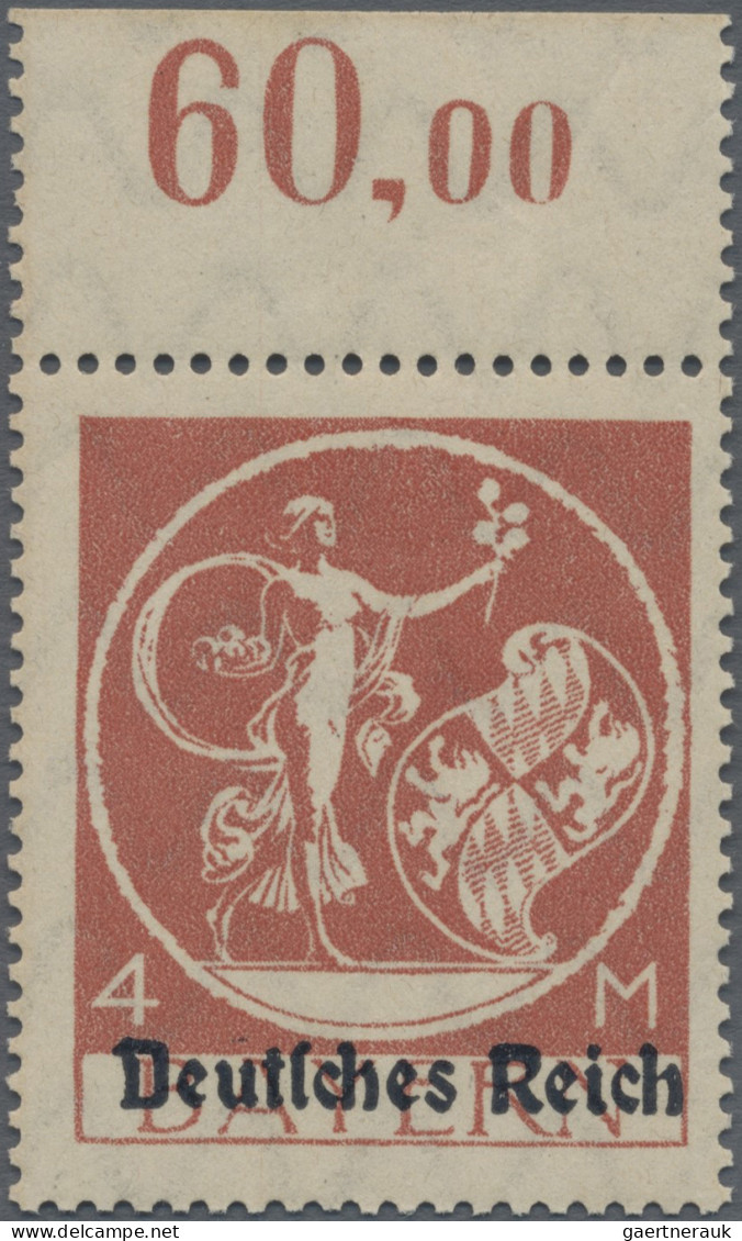 Deutsches Reich - Inflation: 1920, Freimarken Abschiedsserie, 4 M Mit Aufdruckty - Unused Stamps