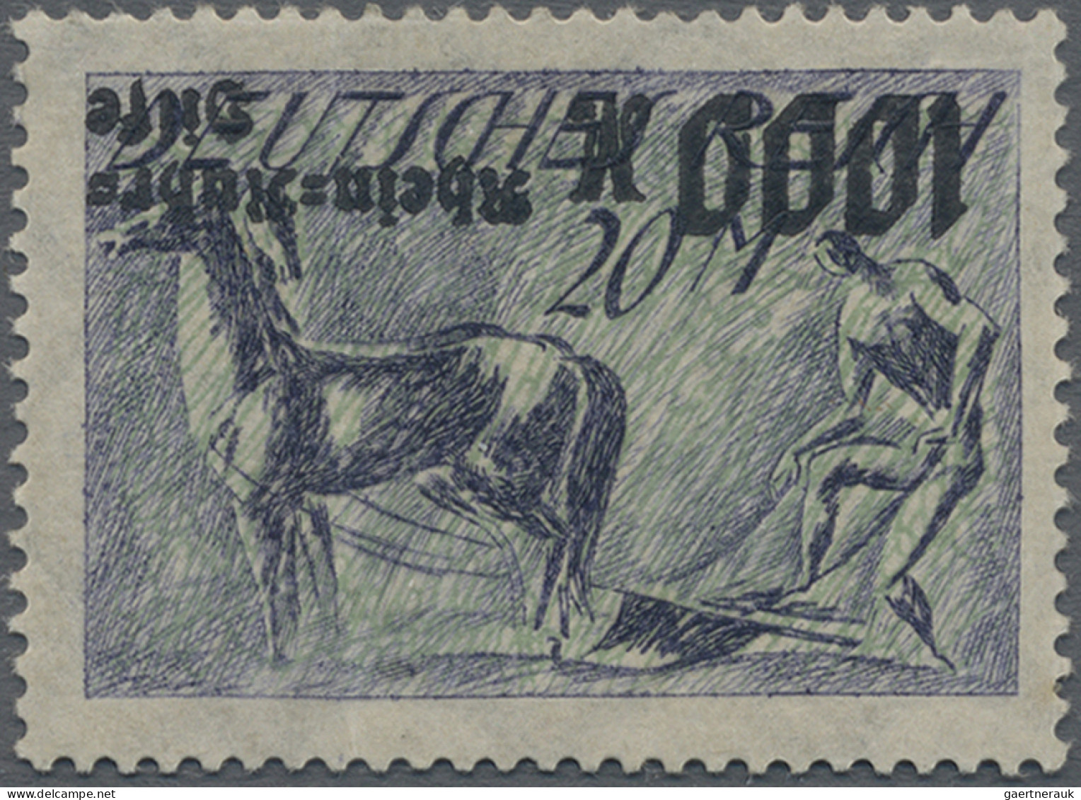 Deutsches Reich - Inflation: 1923, 1000 M Rhein=Ruhr=Hilfe Mit Kopfstehendem Auf - Unused Stamps