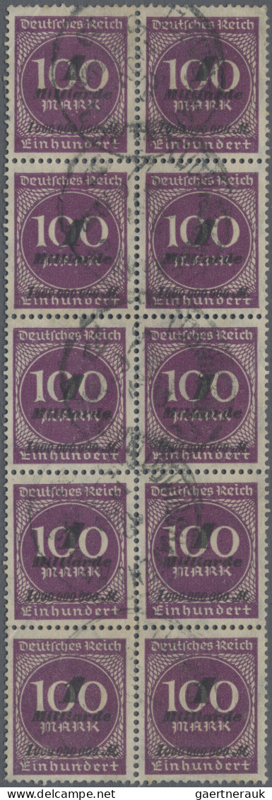 Deutsches Reich - Inflation: 1923, 1 Mrd. Mark Auf 100 Mark Violettpurpur, Sog. - Gebraucht