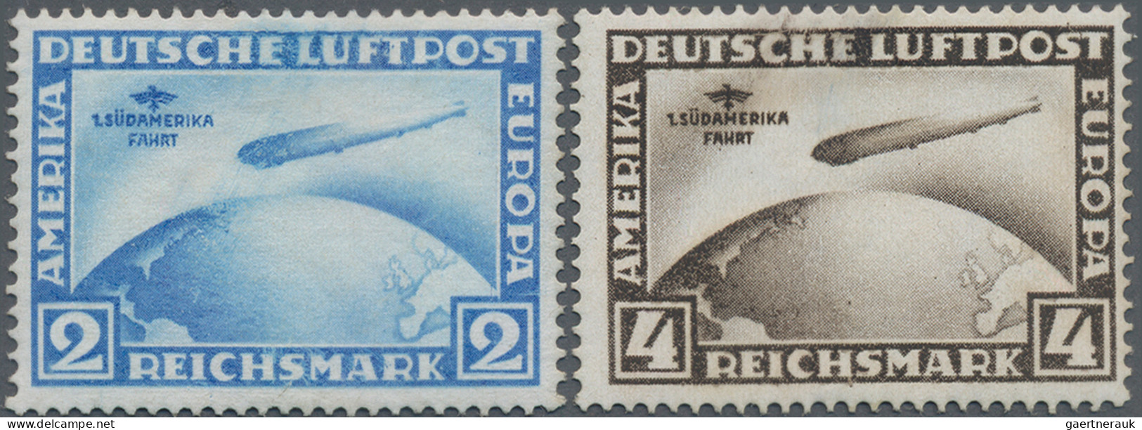 Deutsches Reich - Weimar: 1930, Zeppelinmarken Zur 1. Südamerikafahrt, 2 M Mit L - Ungebraucht