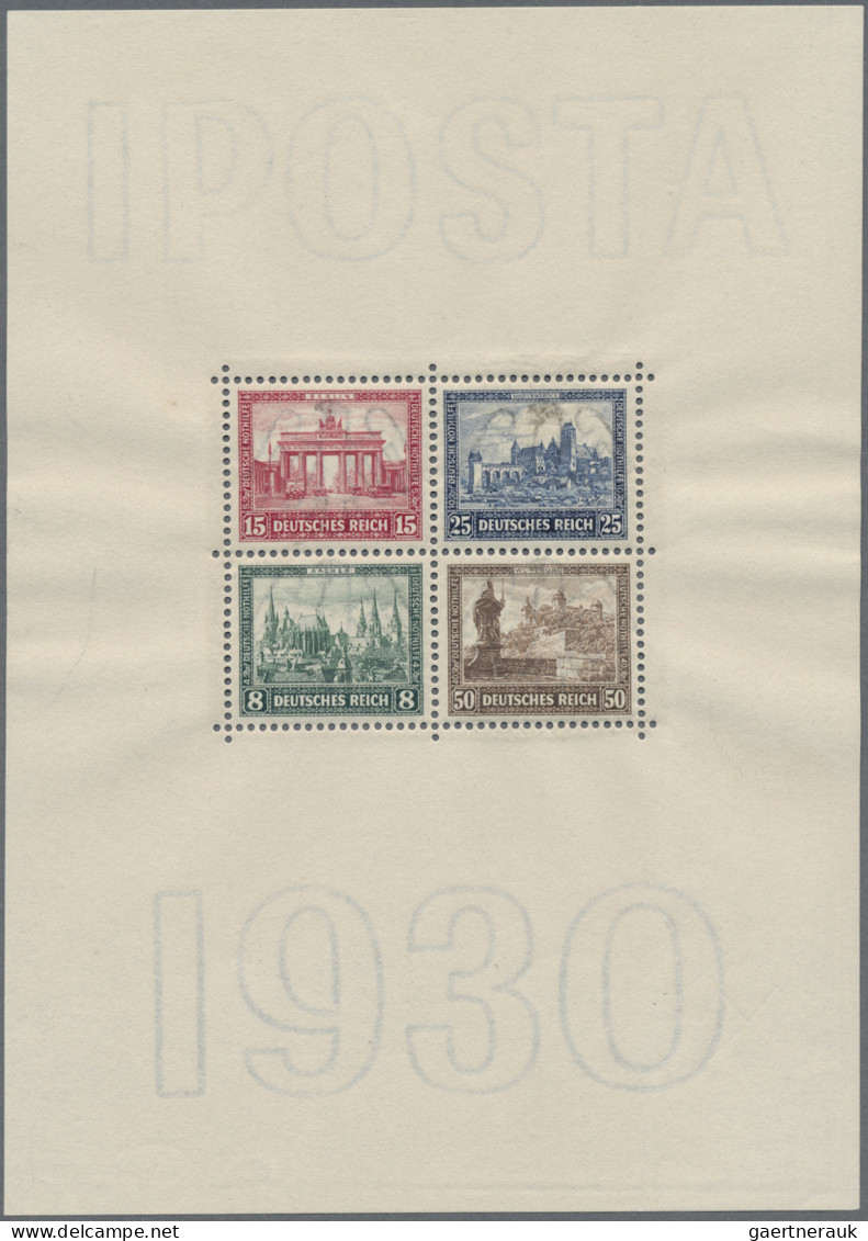 Deutsches Reich - Weimar: 1930, IPOSTA-Block, Postfrisch In Originalgrösse, Unte - Unused Stamps