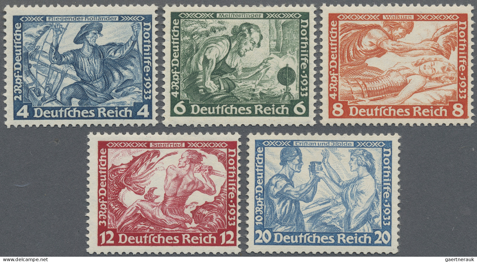 Deutsches Reich - 3. Reich: 1933, Deutsche Nothilfe "Darstellungen Aus Den Werke - Ongebruikt