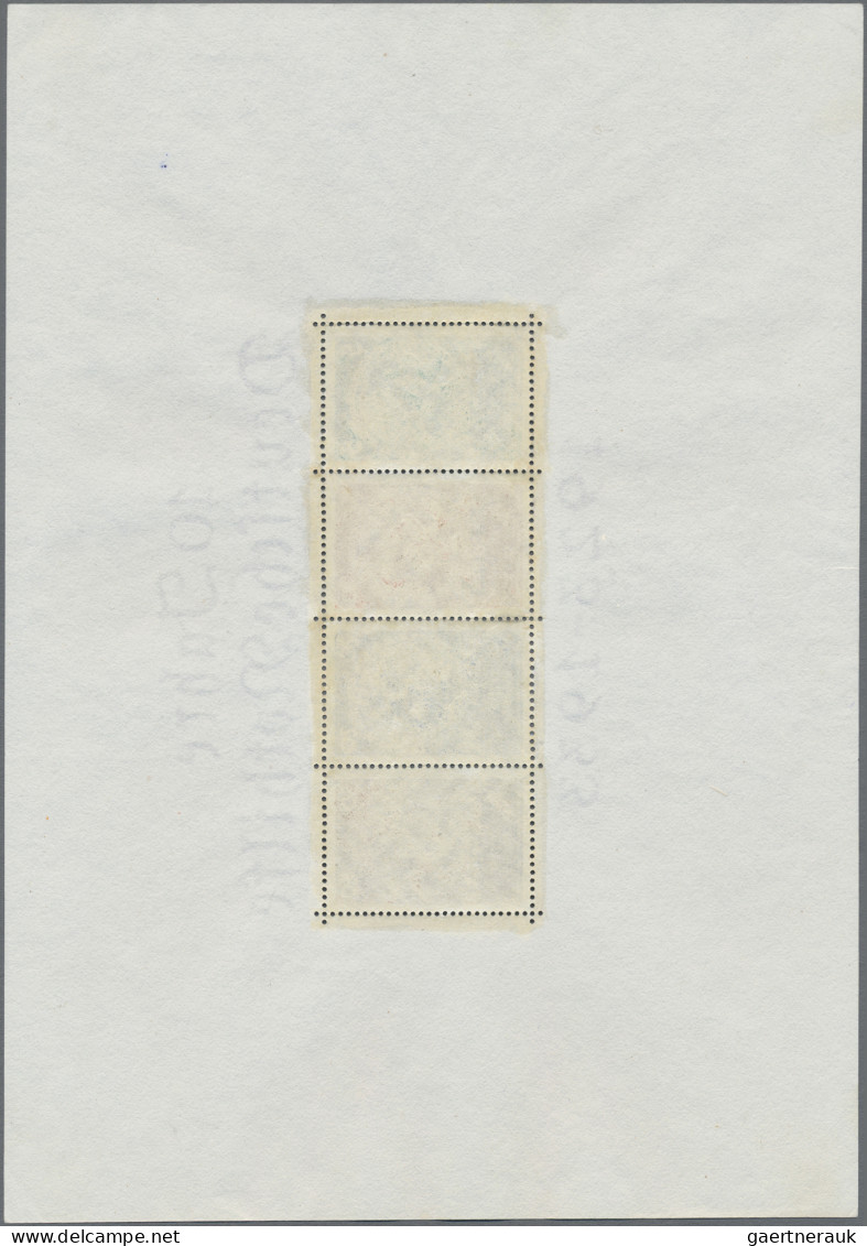 Deutsches Reich - 3. Reich: 1933, Nothilfe-Block Postfrisch, Unsigniert. Fotoatt - Unused Stamps