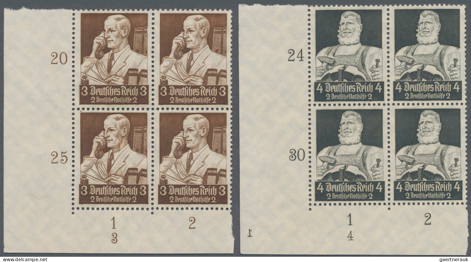 Deutsches Reich - 3. Reich: 1934, Berufsstände, 3 Pfg.-40 Pfg., Kompletter Satz - Neufs