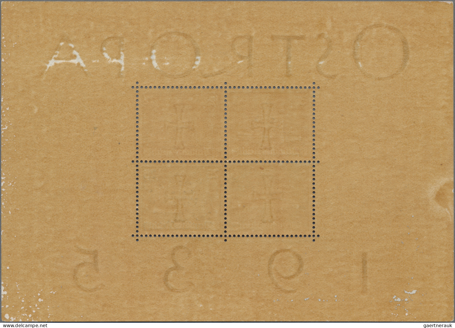 Deutsches Reich - 3. Reich: 1935, OSTROPA Block Ungebraucht Mit Kleiner Falzspur - Ungebraucht