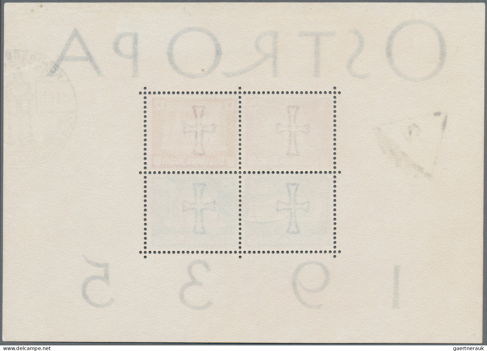 Deutsches Reich - 3. Reich: 1935, OSTROPA-Block Entwertet Mit Zwei Sonderstempel - Gebraucht