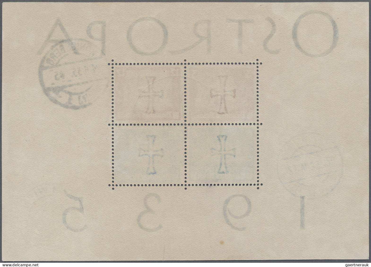 Deutsches Reich - 3. Reich: 1935, OSTROPA-Block Mit Sonderstempel "KÖNIGSBERG (P - Gebruikt