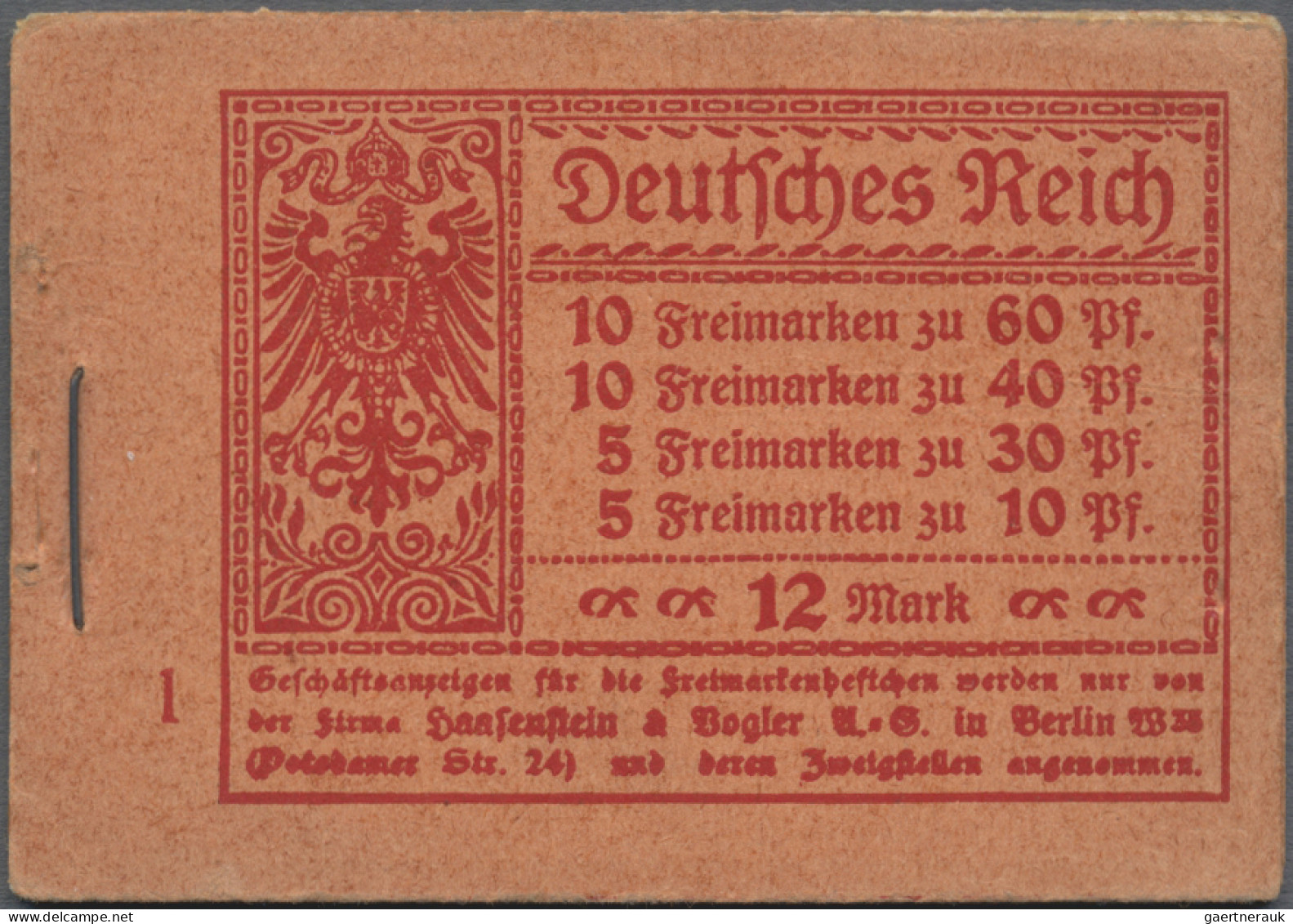 Deutsches Reich - Markenheftchen: 1921, Germania Und Ziffern, Postfrisches Marke - Postzegelboekjes