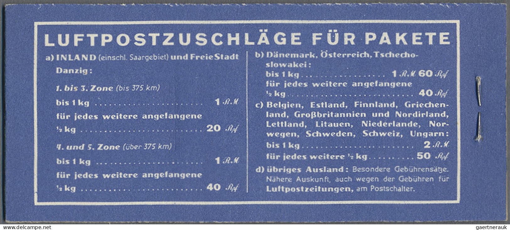 Deutsches Reich - Markenheftchen: 1931, Flugpost Adler, Komplett Postfrisches Ma - Markenheftchen