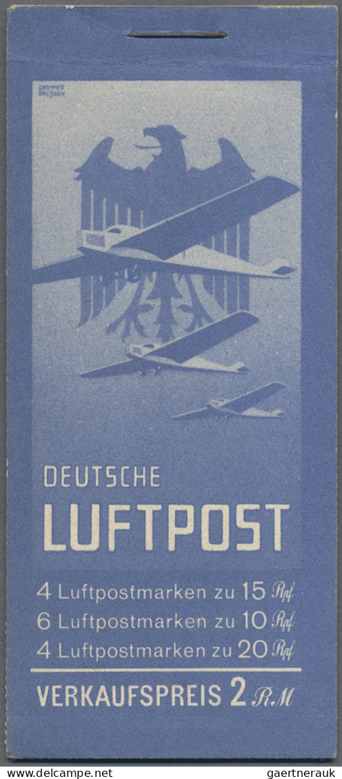 Deutsches Reich - Markenheftchen: 1931, 2 M. Flugpost-Markenheftchen Ohne ONr., - Carnets