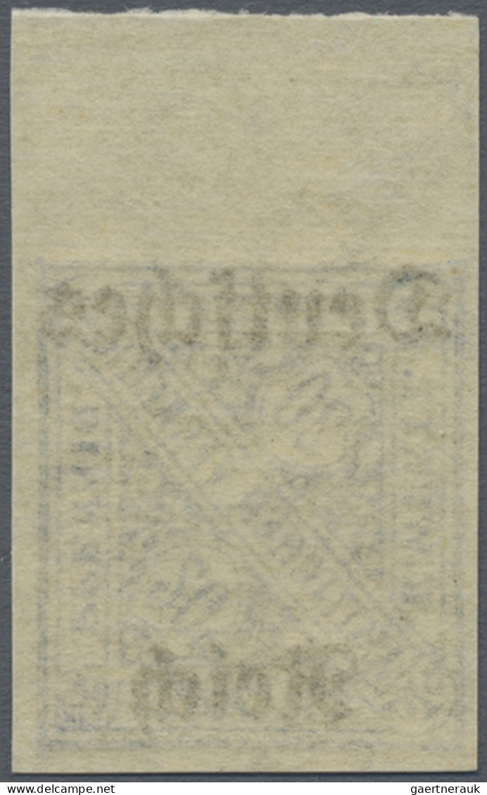 Deutsches Reich - Dienstmarken: 1920, 20 Pf Aufdruck "Deutsches Reich" Mit WZ Y, - Dienstmarken