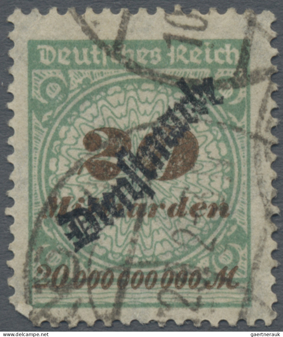 Deutsches Reich - Dienstmarken: 1923, 20 Mrd M Rosettenmuster Mit Aufdruck, Gest - Dienstzegels