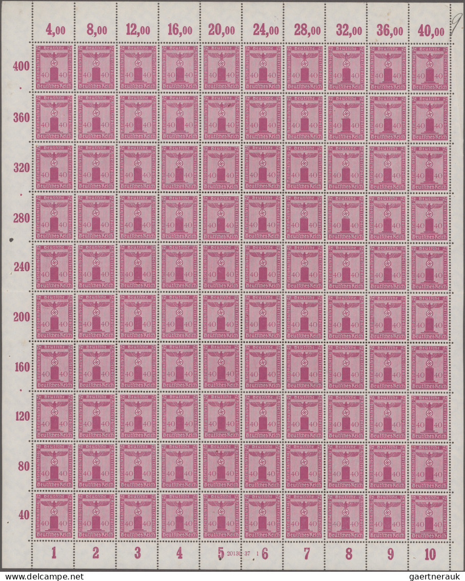 Deutsches Reich - Dienstmarken: 1938, 40 Pf Lilapurpur Mit Wz Im Postfrischen 10 - Service