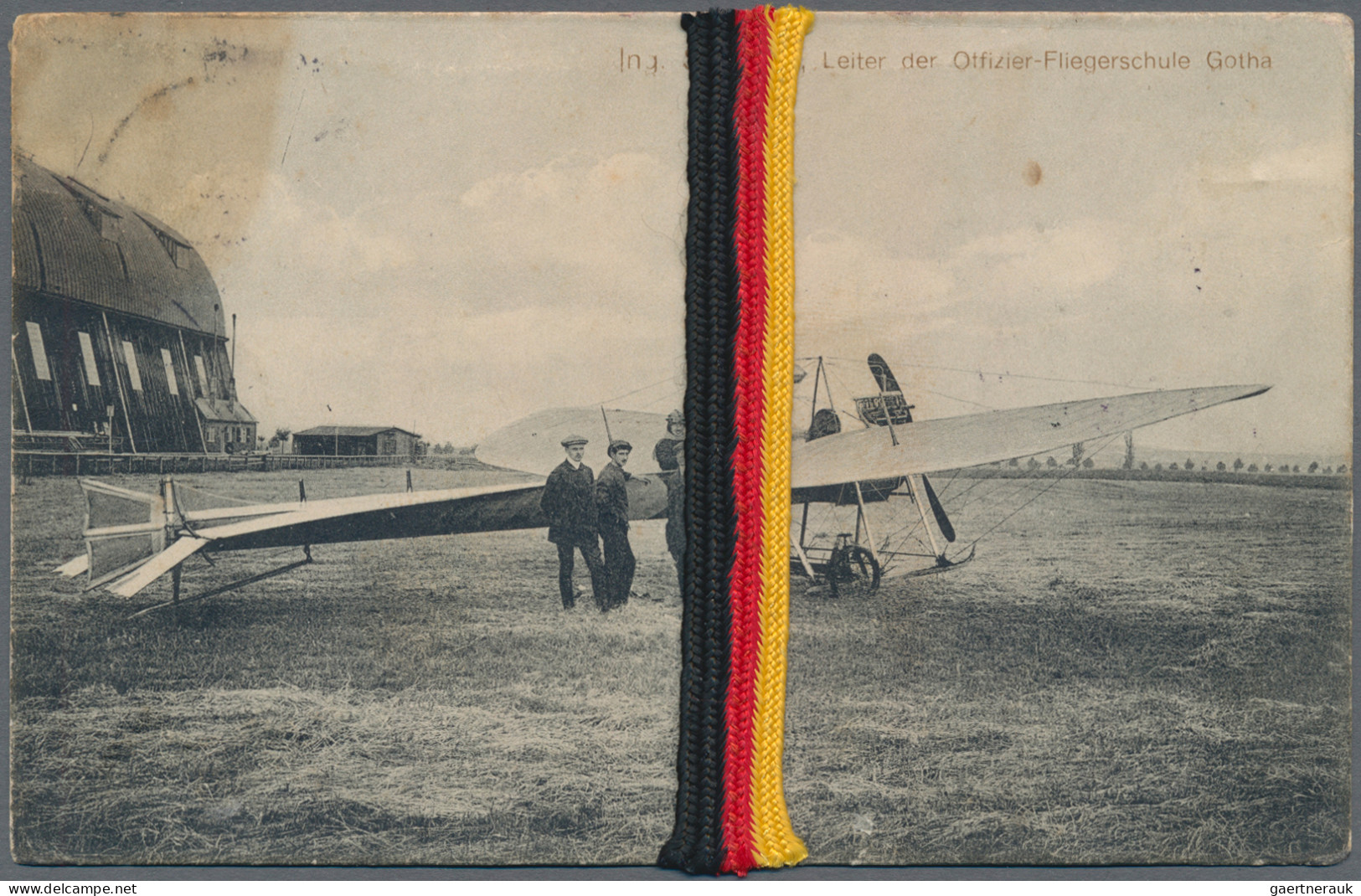 Deutsches Reich - Halbamtliche Flugmarken: 1912, Flugmarke Gotha - Erfurt Auf Ka - Luft- Und Zeppelinpost