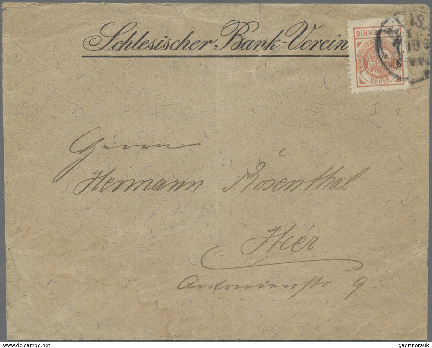 Deutsches Reich - Privatpost (Stadtpost): BRESLAU/Hansa: 1 1/2 Pf Blau A. Brief - Private & Local Mails