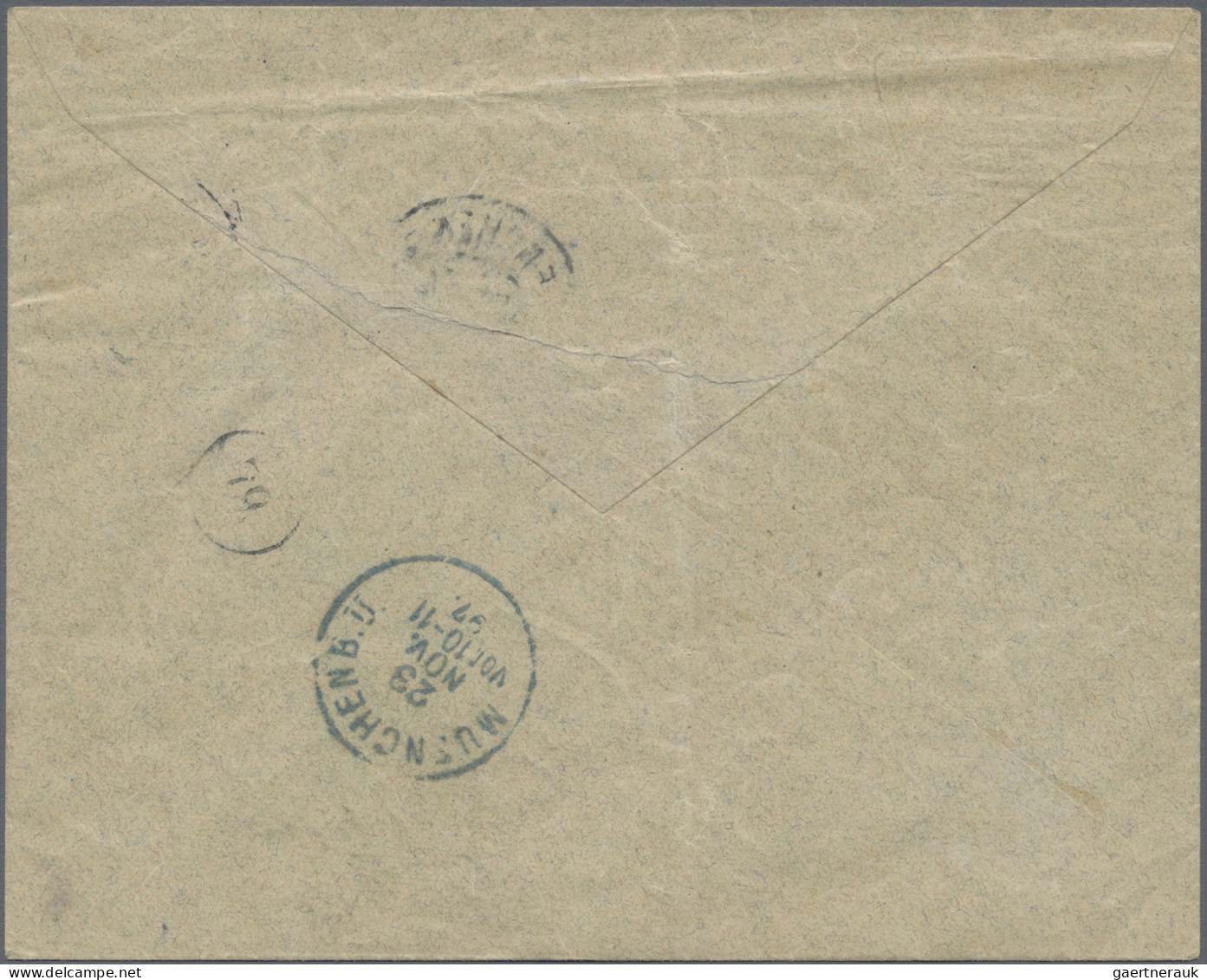 Deutsches Reich - Privatpost (Stadtpost): MÜNCHEN/Courier: 1897, 1 1/2 Pfg Blau - Private & Local Mails