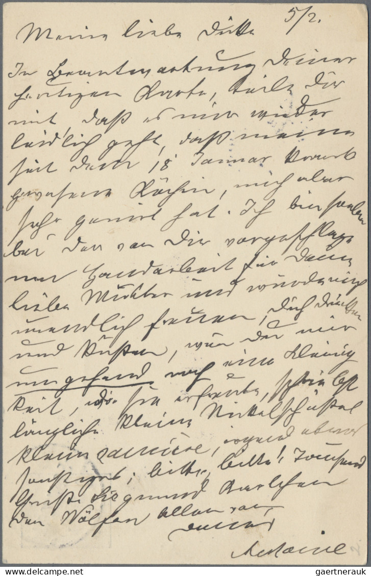 Deutsches Reich - Privatganzsachen: 1901, Anzeigenganzsachenkarte 2 Pfg. Germani - Altri & Non Classificati