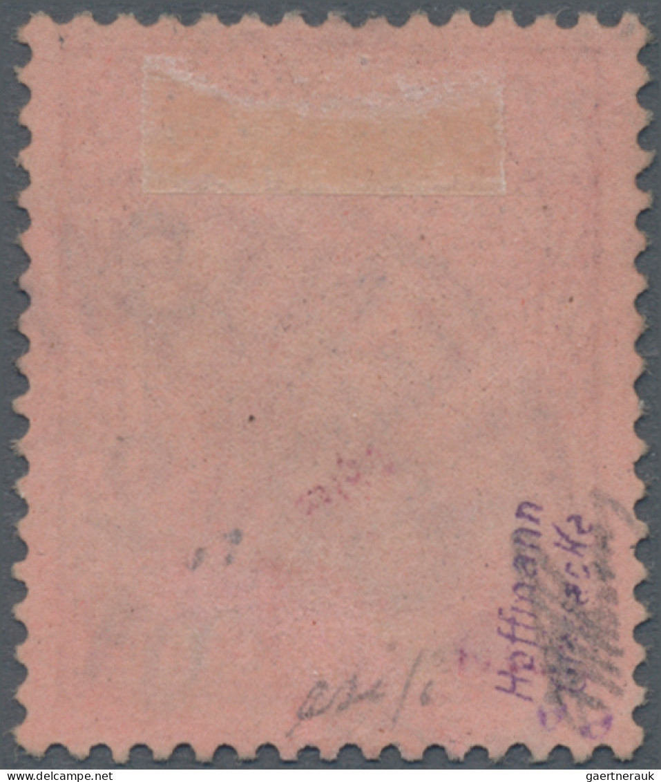 Deutsche Post In China: 1901, 80 Pfg. Reichspost, Dunkelrötlichkarmin/rotschwarz - Deutsche Post In China