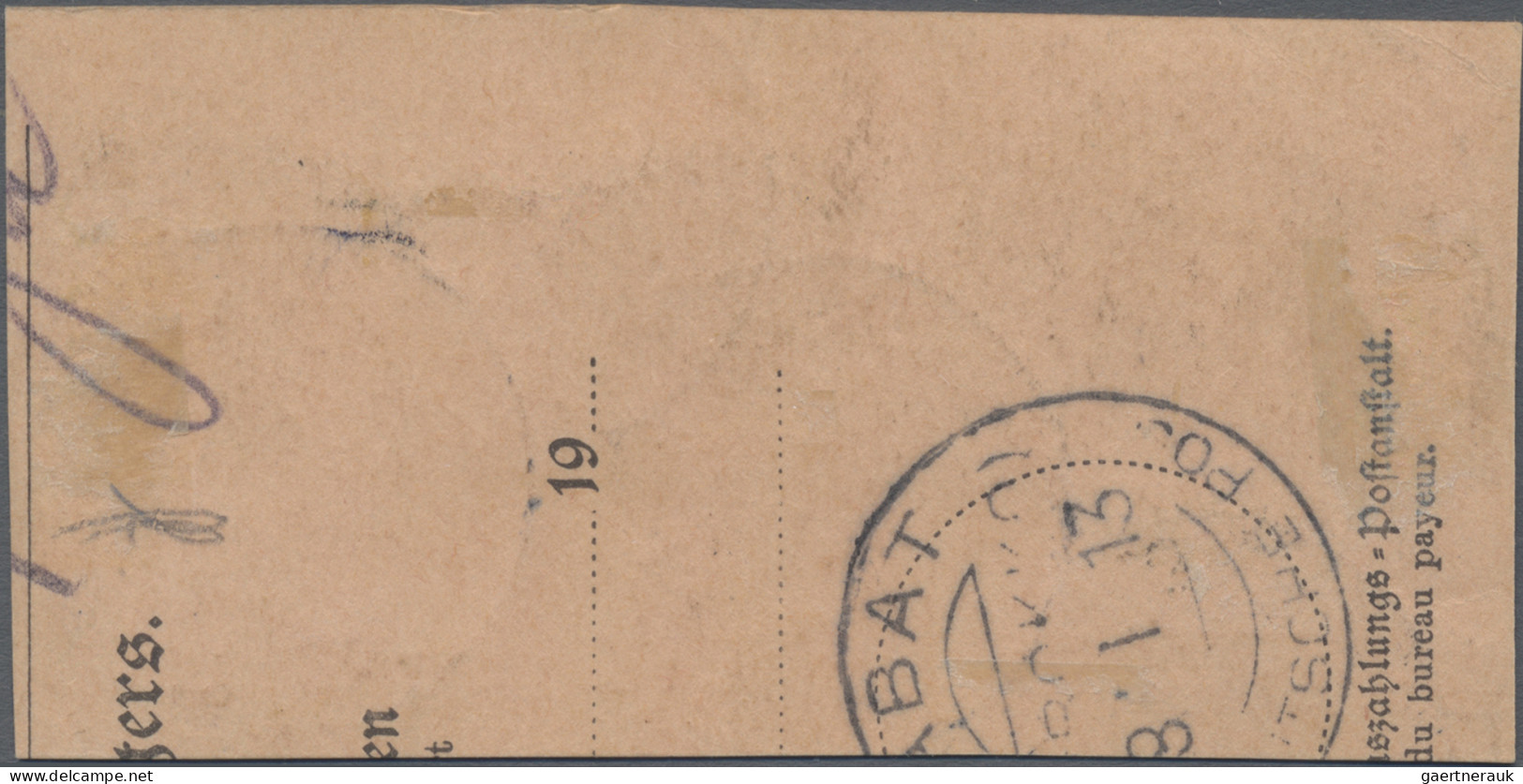 Deutsche Post In Marokko: 1911, Deutsches Reich, KK-Aufdruck, 60 C. Auf 50 Pfg., - Marokko (kantoren)