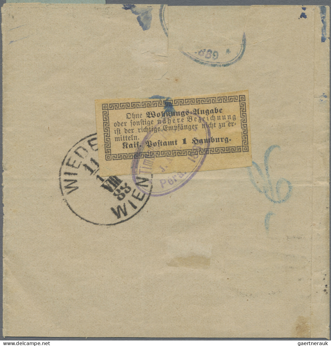 Deutsche Post In Der Türkei: 1888, Freimarke Mit Aufdruck 10 PA Auf 5 Pf Violett - Turkse Rijk (kantoren)