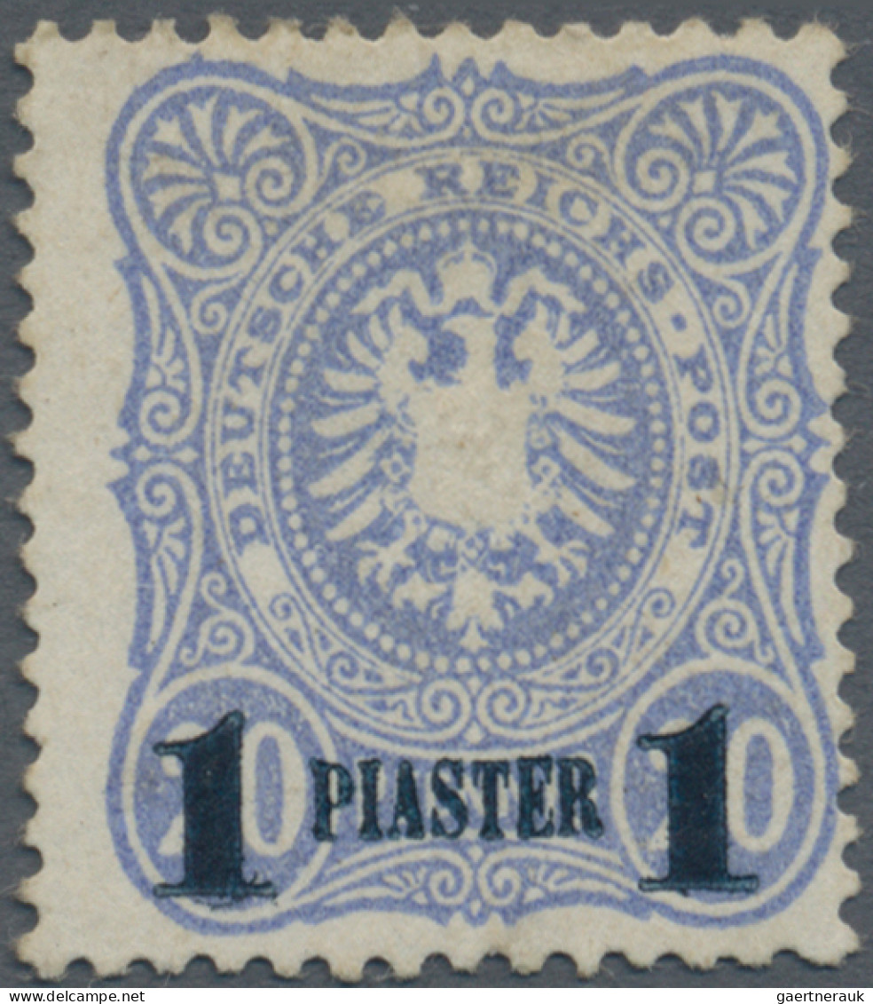 Deutsche Post In Der Türkei: 1884, Freimarke 1 PIA Auf 20 Pfg Lebhaftviolettultr - Turkey (offices)