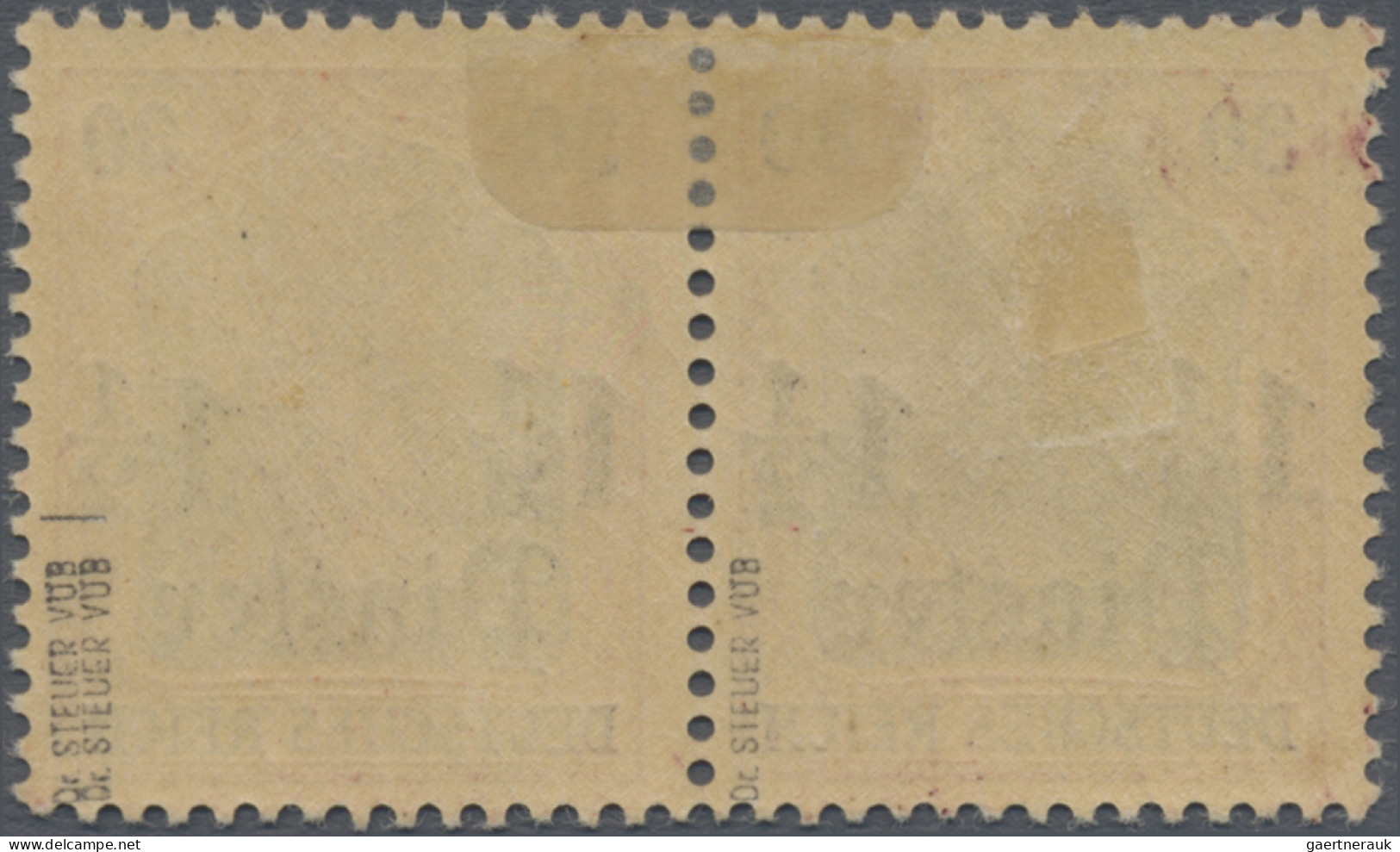 Deutsche Post In Der Türkei: 1905, Deutsches Reich, 1½ P. Auf 30 Pfg., Waagerech - Turkse Rijk (kantoren)