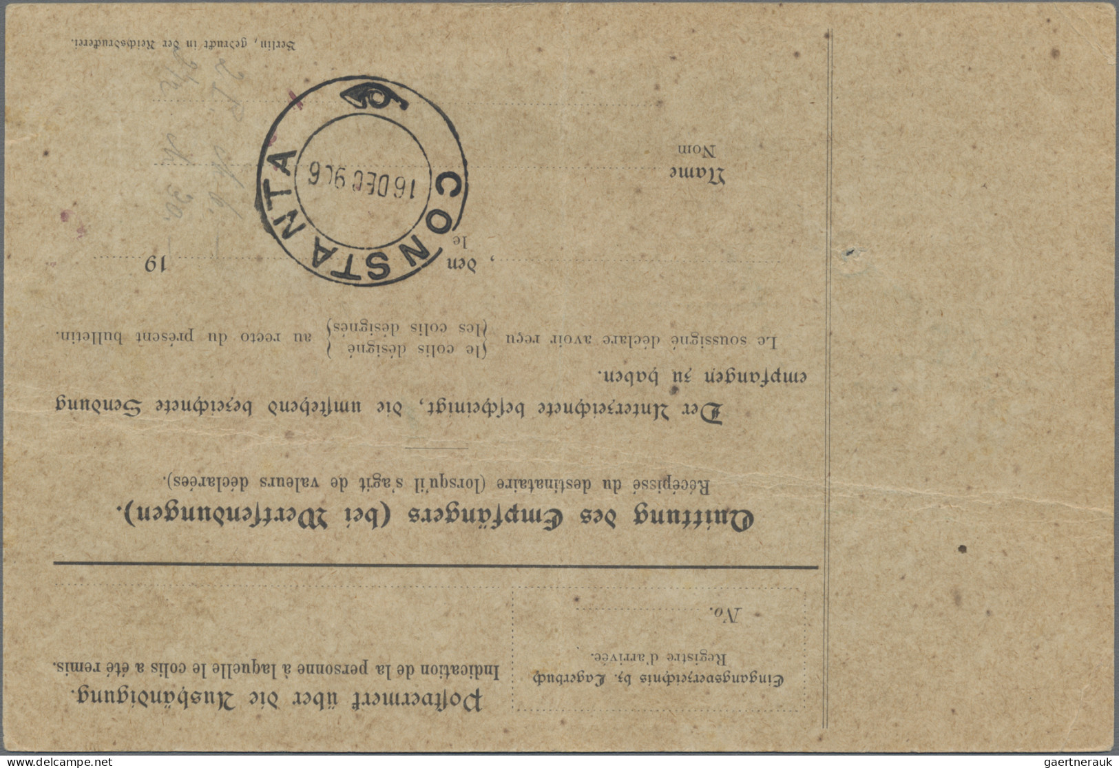 Deutsche Post In Der Türkei: 1906, Freimarken 2 Pia Auf 40 Pf (mit Oder Ohne Wz. - Turkey (offices)