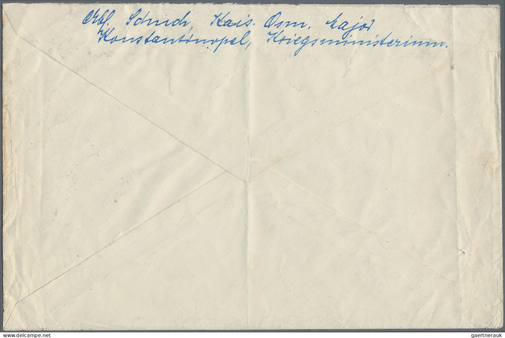 Militärmission: 1915, "MILITÄR-MISSION * Konstantinopel *" (provisorischer Zweis - Deutsche Post In Der Türkei