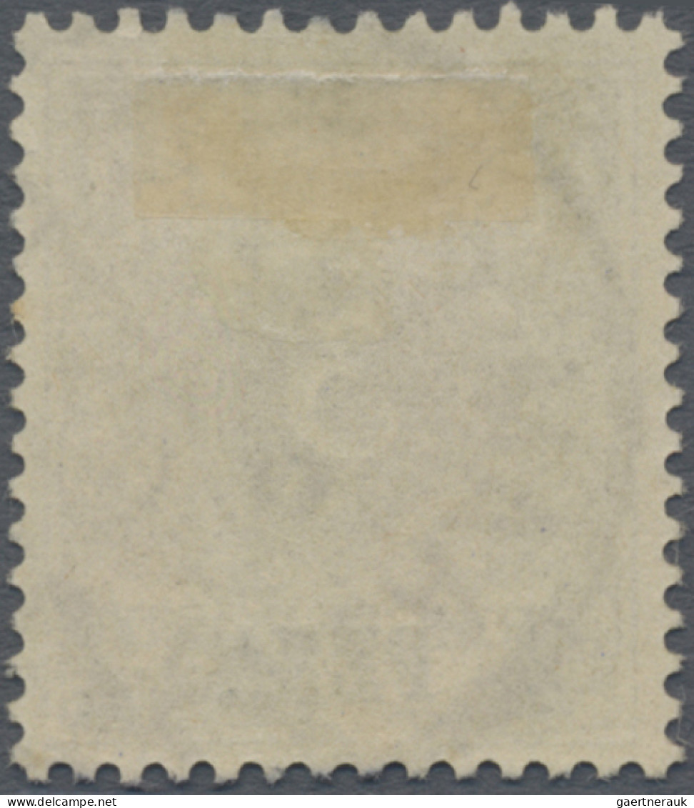 Deutsch-Ostafrika: 1893, Überdruck-Ausgabe, 2 P. Auf 3 Pfg. Mit Plattenfehler II - Duits-Oost-Afrika