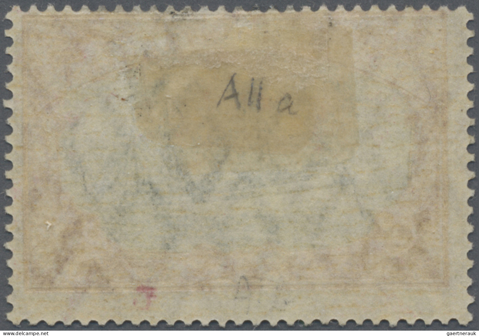 Deutsch-Ostafrika: 1905/20, Schiff Mit Wz., 3 R., Kriegsdruck, Gez. 26:17, Mitte - German East Africa