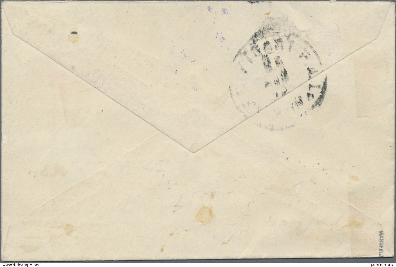 Deutsche Kolonien - Karolinen: 1912, Einschreibebrief Mit 5 M Kaiseryacht, Viole - Caroline Islands