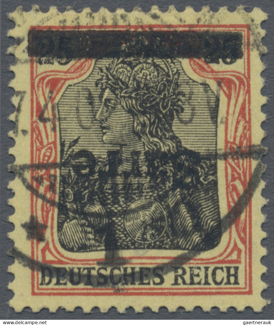 Deutsche Abstimmungsgebiete: Saargebiet: 1920, Germania-Sarre 25 Pfg. Rötlichora - Gebraucht