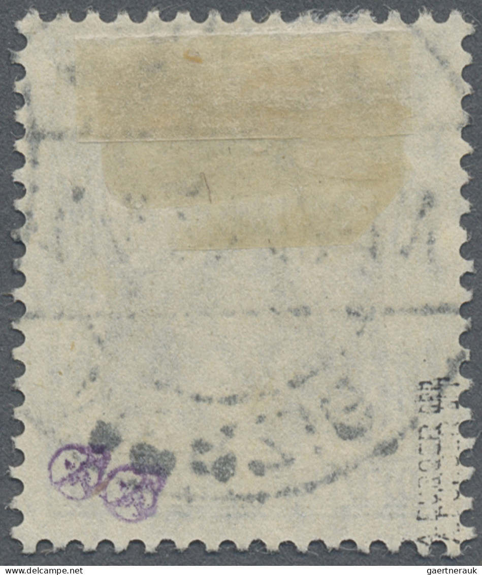 Deutsche Abstimmungsgebiete: Saargebiet: 1920, 75 Pfg Germania Mit KOPFSTEHENDEM - Used Stamps