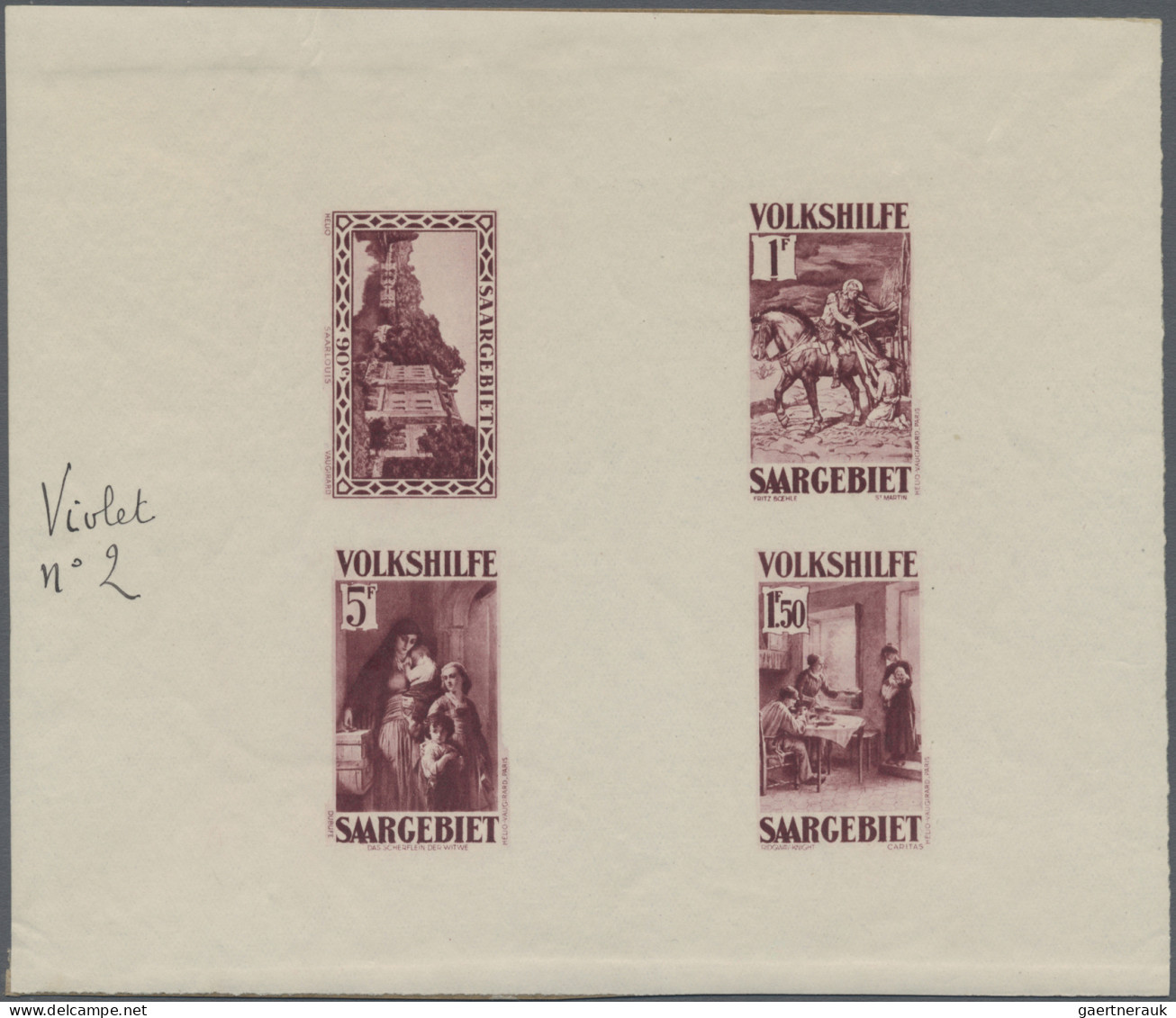 Deutsche Abstimmungsgebiete: Saargebiet: 1931/1932, Volkshilfe Und Freimarke, Pr - Unused Stamps
